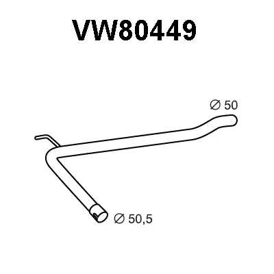 Выпускной трубопровод VW80449 VENEPORTE