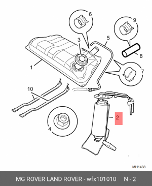 Элемент системы питания WFX101010 MG ROVER LAND ROVER