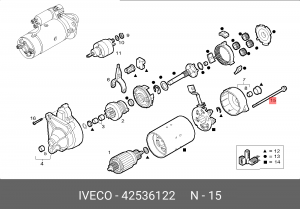 Болт 42536122 IVECO