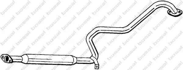 Средний глушитель выхлопных газов 285237 BOSAL