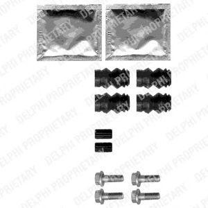Комплектующие, колодки дискового тормоза LX0358 DELPHI