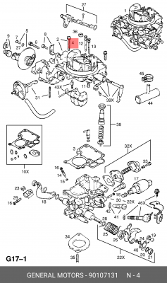 Ремкомплект, топливный насос 90107131 GENERAL MOTORS