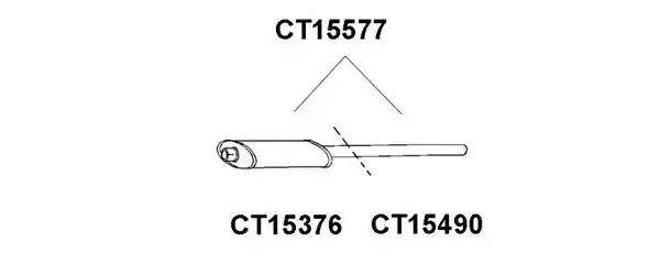 Предглушитель выхлопных газов CT15376 VENEPORTE