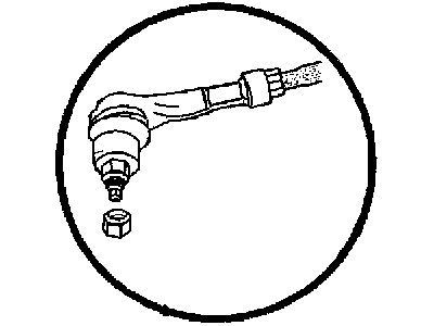 Наконечник поперечной рулевой тяги 4762861AA CHRYSLER