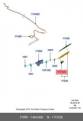 Покрышка 1 462 406 FORD