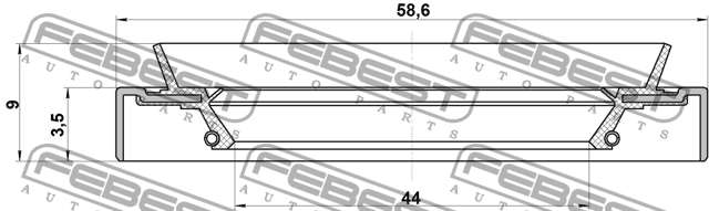 Рычаг подвески NOS-P11 FEBEST