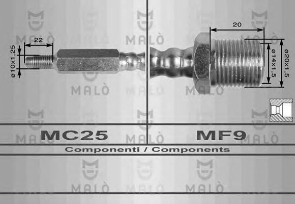 Тормозной шланг 8334 MALO