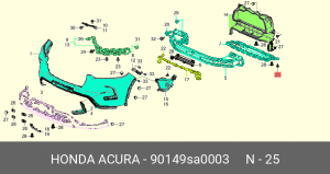 Деталь 90149SA0003 HONDA