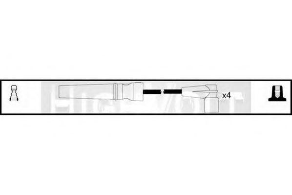 Ккомплект проводов зажигания OEF818 STANDARD
