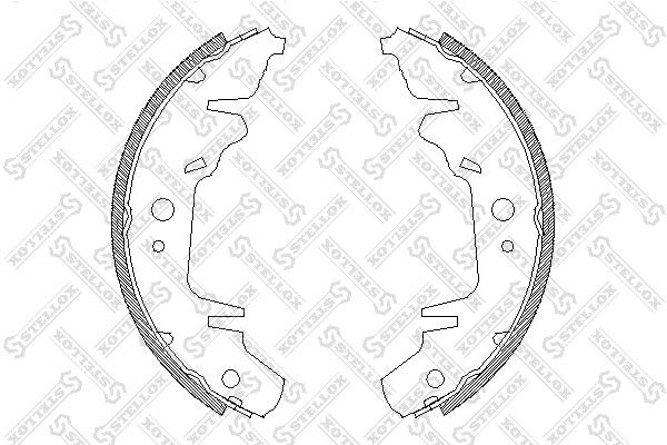 Колодки тормозные барабанные 031-100-SX STELLOX