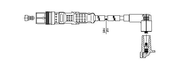Провод зажигания 1A24F99 BREMI