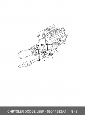 Лямбда-зонд 56044 582AA CHRYSLER