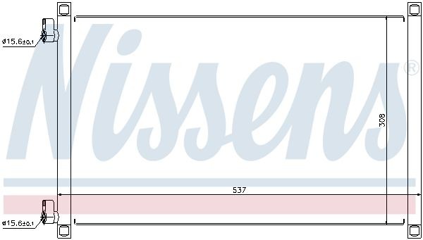 Конденсатор, кондиционер 94533 NISSENS
