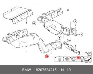 Болт крепления 18 20 7 524 215 BMW