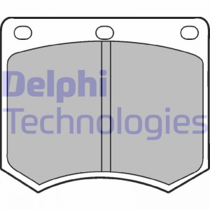 Комплект тормозных колодок, диско LP154 DELPHI