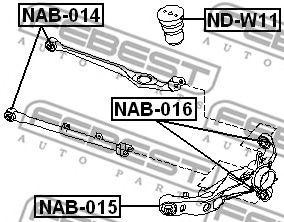 Сайлентблок NAB-016 FEBEST