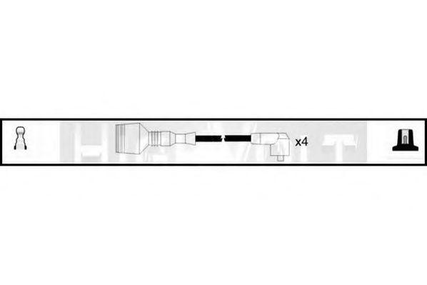 Ккомплект проводов зажигания OEF427 STANDARD