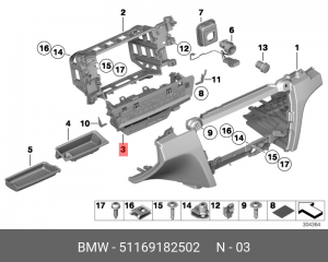 Деталь 51 16 9 182 502 BMW