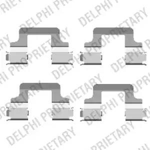 Комплектующие, колодки дискового тормоза LX0437 DELPHI