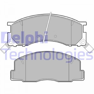 Комплект тормозных колодок, диско LP941 DELPHI