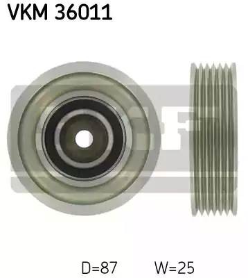 Паразитный / ведущий ролик, поликлиновой ремень VKM36011 SKF