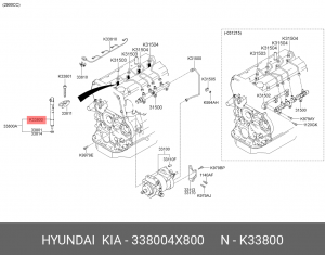 Распылитель 338004X800 HYUNDAI KIA