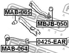 Сайлентблок MAB-065 FEBEST