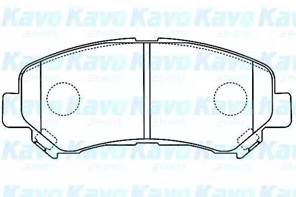 Колодки тормозные дисковые BP-6600 KAVO PARTS
