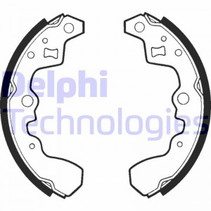 Комплект тормозных колодок LS1338 DELPHI