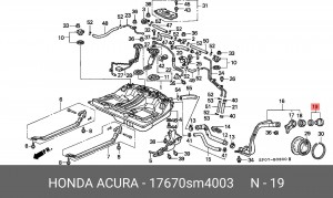 Деталь 17670SM4003 HONDA