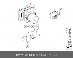 Гидроагрегат, тормозная система 34 51 6 777 802 BMW