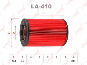 Фильтр воздушный LA-410 LYNXAUTO