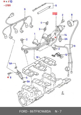 Регулятор давления подачи топлива 86TF-9C968-DA FORD