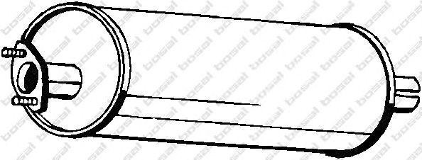 Средний глушитель выхлопных газов 110121 BOSAL