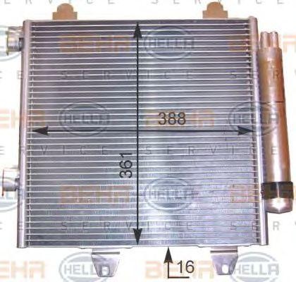 Конденсатор, кондиционер 8FC 351 303-531 HELLA