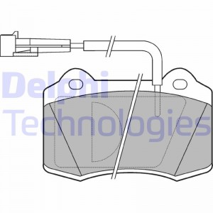Комплект тормозных колодок, диско LP849 DELPHI