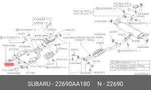 Лямбда-зонд 22690AA180 SUBARU