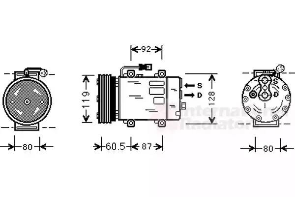 Компрессор, кондиционер 5900K101 VAN WEZEL
