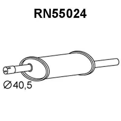 Глушитель выхлопных газов конечный RN55024 VENEPORTE