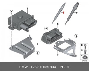 Свеча накаливания 12 23 0 035 934 BMW