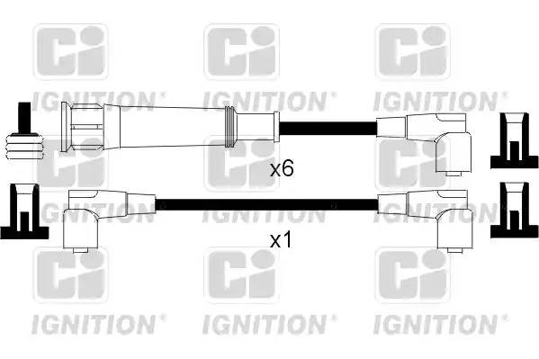 Ккомплект проводов зажигания XC467 QUINTON HAZELL