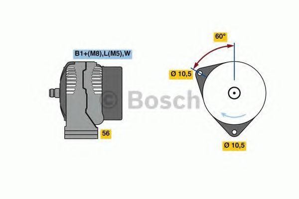 Генератор 0124525147 BOSCH