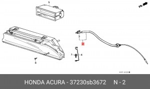 Тросик спидометра 37230SB3672 HONDA