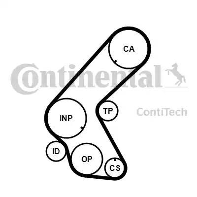 Комплект ремня ГРМ CT-1078 CONTITECH
