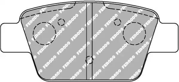 Комплект тормозных колодок, диско FDS1469 FERODO