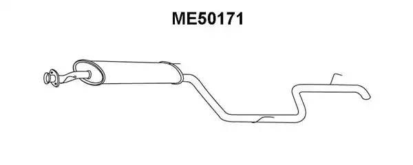 Глушитель выхлопных газов конечный ME50171 VENEPORTE