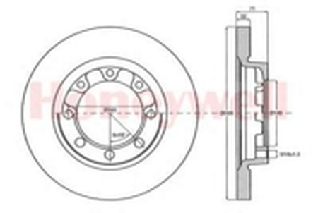 Тормозной диск 567143B BENDIX JURID
