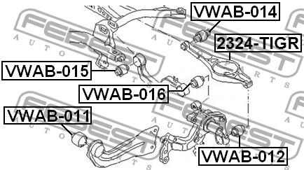 Сайлентблок VWAB-016 FEBEST