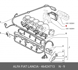 Блок управления, управление двигателем 46424713 ALFA FIAT LANCIA