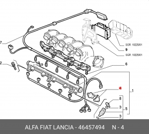Регулятор давления подачи топлива 46457494 ALFA FIAT LANCIA